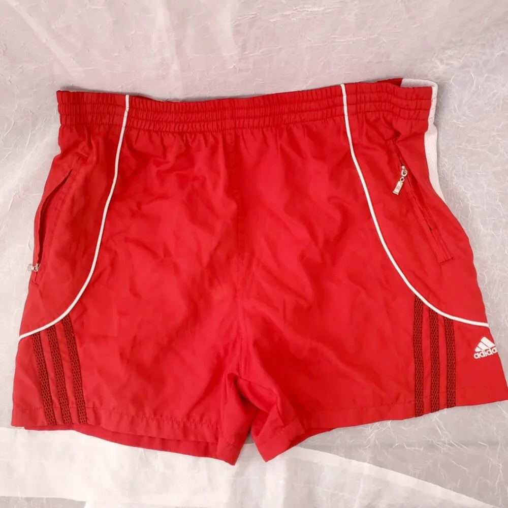 Red Adidas Gym Shorts - Picture 2 of 11